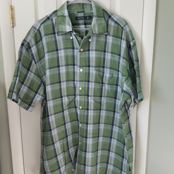 Nautica linen blend shirt - Picture 1 of 3